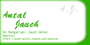 antal jauch business card